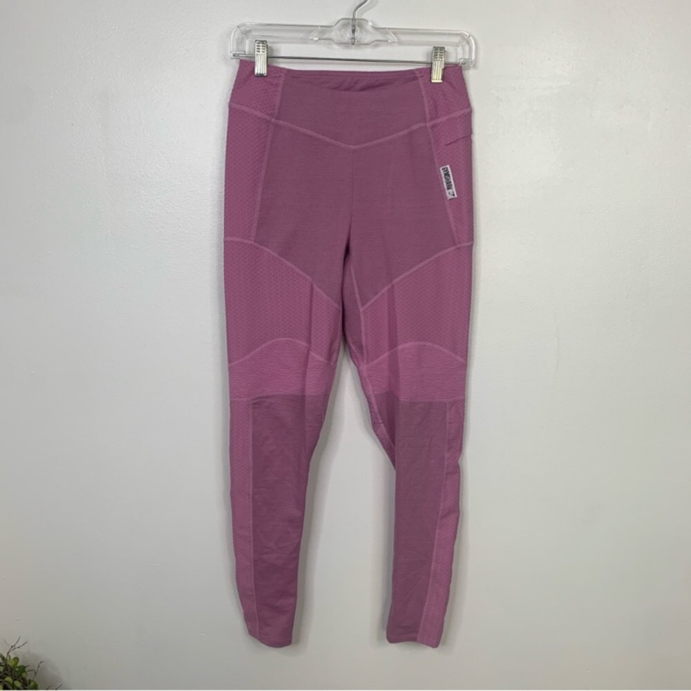 NWT Gymshark Leggings Women’s Medium True Texture Legging Pastel Grape